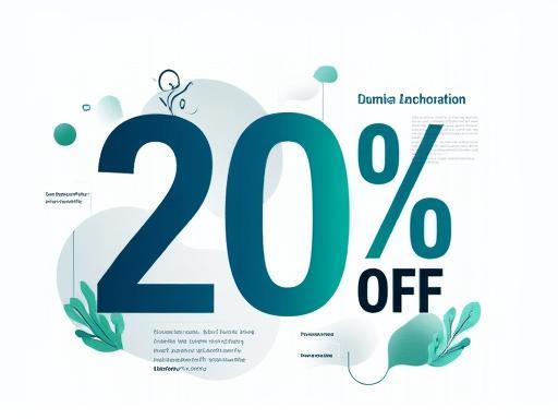 Graphic highlighting the 20% discount offer on consulting services